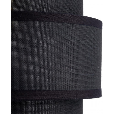 Lamp stołowa z abażurem Calisto Black czarna TK Lighting