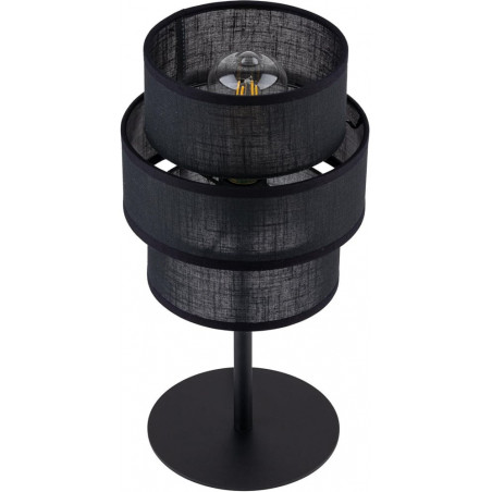 Lamp stołowa z abażurem Calisto Black czarna TK Lighting