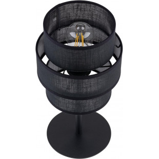 Lamp stołowa z abażurem Calisto Black czarna TK Lighting