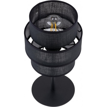 Lamp stołowa z abażurem Calisto Black czarna TK Lighting