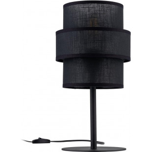 Lamp stołowa z abażurem Calisto Black czarna TK Lighting