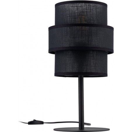 Lamp stołowa z abażurem Calisto Black czarna TK Lighting