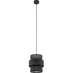 Lamp wisząca z abażurem Calisto Black 20cm czarna TK Lighting