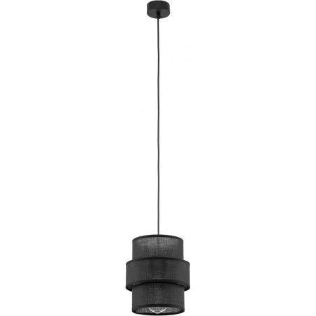 Lamp wisząca z abażurem Calisto Black 20cm czarna Lighting