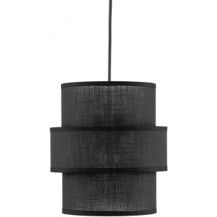 Lamp wisząca z abażurem Calisto Black 20cm czarna Lighting