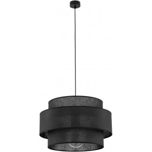 Lamp wisząca z abażurem Calisto Black 50cm czarna TK Lighting