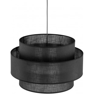 Lamp wisząca z abażurem Calisto Black 50cm czarna Lighting