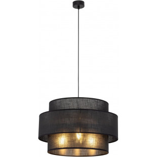 Lamp wisząca z abażurem Calisto Black III 50cm czarna TK Lighting