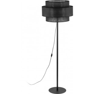 Lamp podłogowa z abażurem Calisto Black 159cm czarna TK Lighting