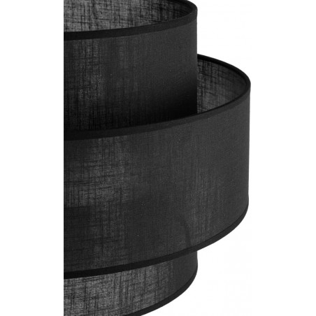 Lamp podłogowa z abażurem Calisto Black 159cm czarna Lighting