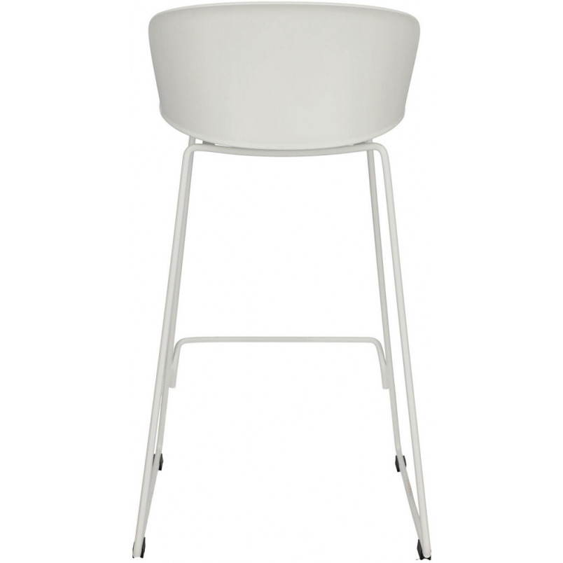 Krzesło barowe z tworzywa Vivia 66cm białe Intesi