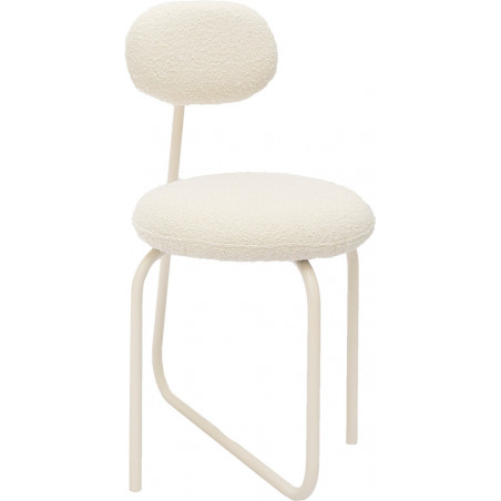 Krzesło designerskie z okrągłym siedziskiem Object101 białe NG Design
