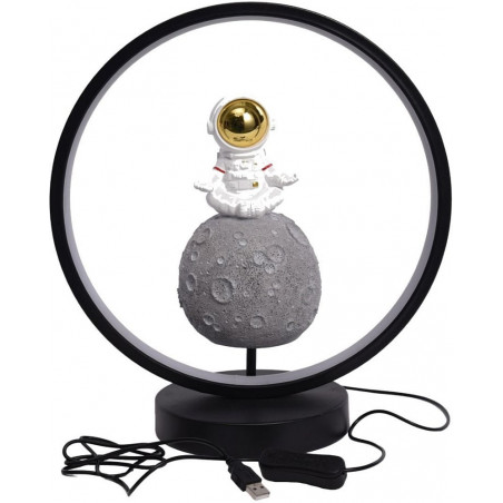 Lampa na stolik dla chłopca Astronauta I LED czarna Zumaline
