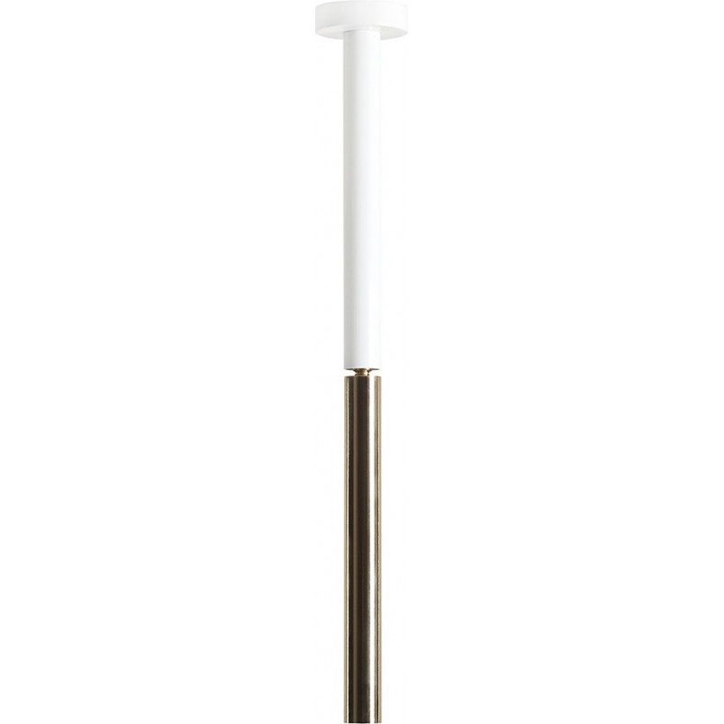 Lampa sufitowa tuba Stick All White S 2,2cm H42cm biało-złota Aldex