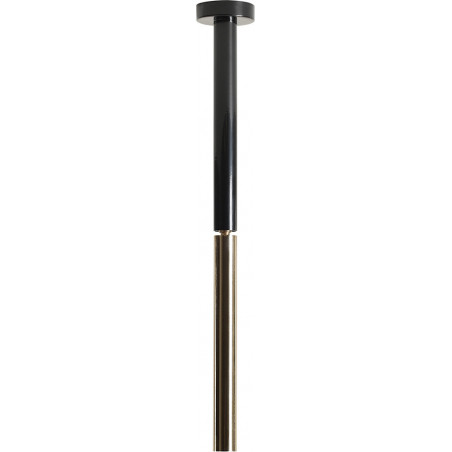 Lampa sufitowa tuba Stick All White S 2,2cm H42cm czarno-złota Aldex