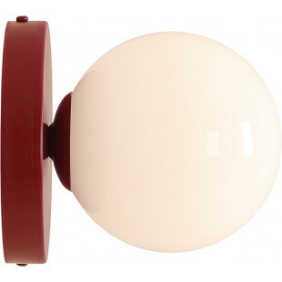 Kinkiet szklana kula Ball Colours II S 14cm biały / czerwony Aldex