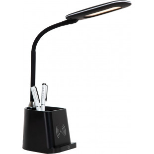 Lampa na biurko z ładowarką indukcyjną Penny LED 3000K czarna Lucide