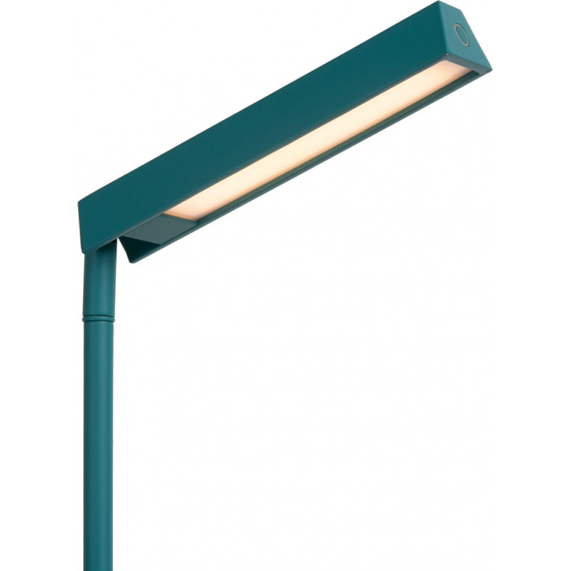 Lampa biurkowa ze ściemniaczem Lavale LED turkusowa Lucide
