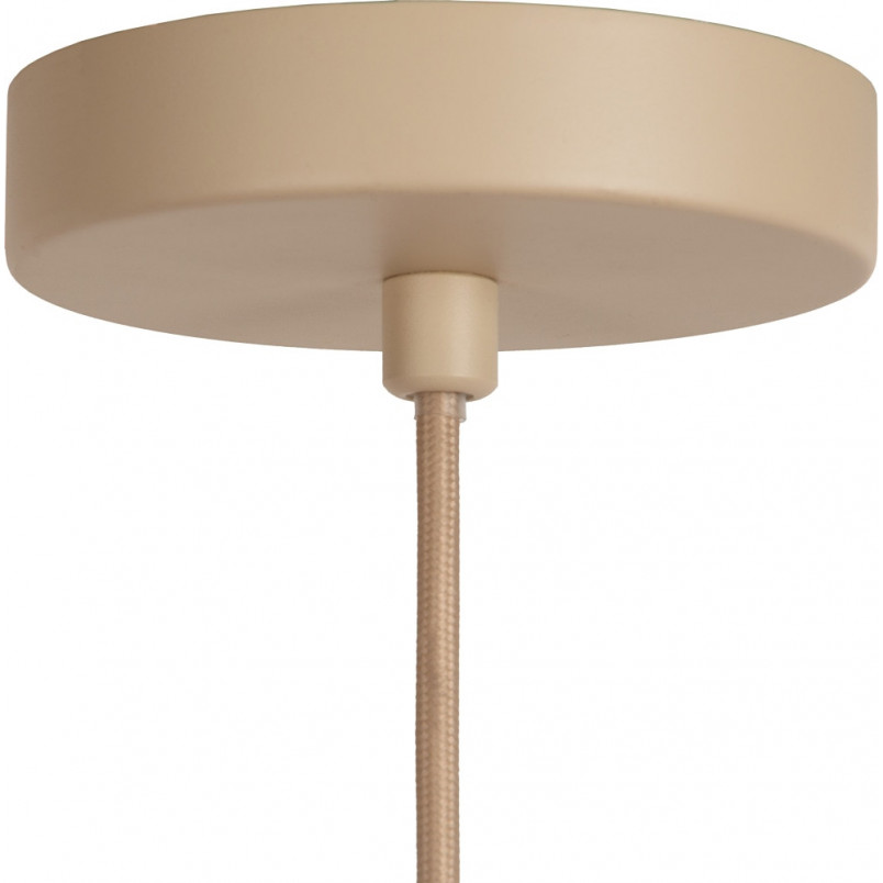 Lampa wisząca z abażurem japandi Corina 50cm kremowa Lucide