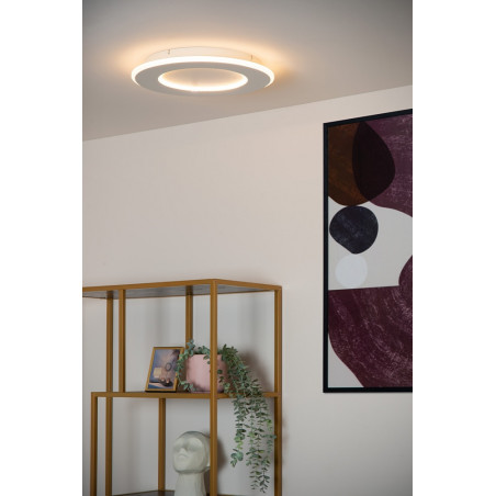 Plafon nowoczesny z 3 stopniowym ściemniaczem Axelle Round LED 39,6cm biały Lucide