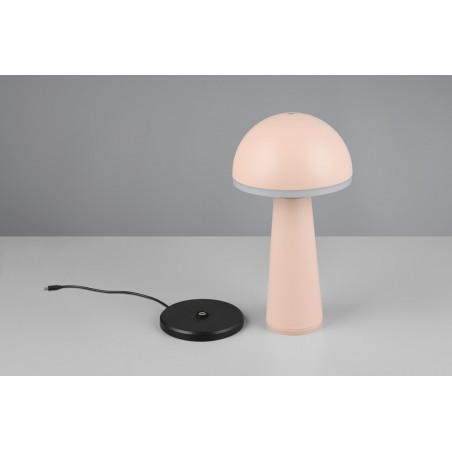 Lampa zewnętrzna na stolik z regulacją barwy światła Fungo LED piaskowa Reality