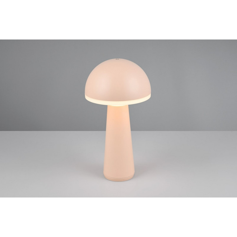 Lampa zewnętrzna na stolik z regulacją barwy światła Fungo LED piaskowa Reality
