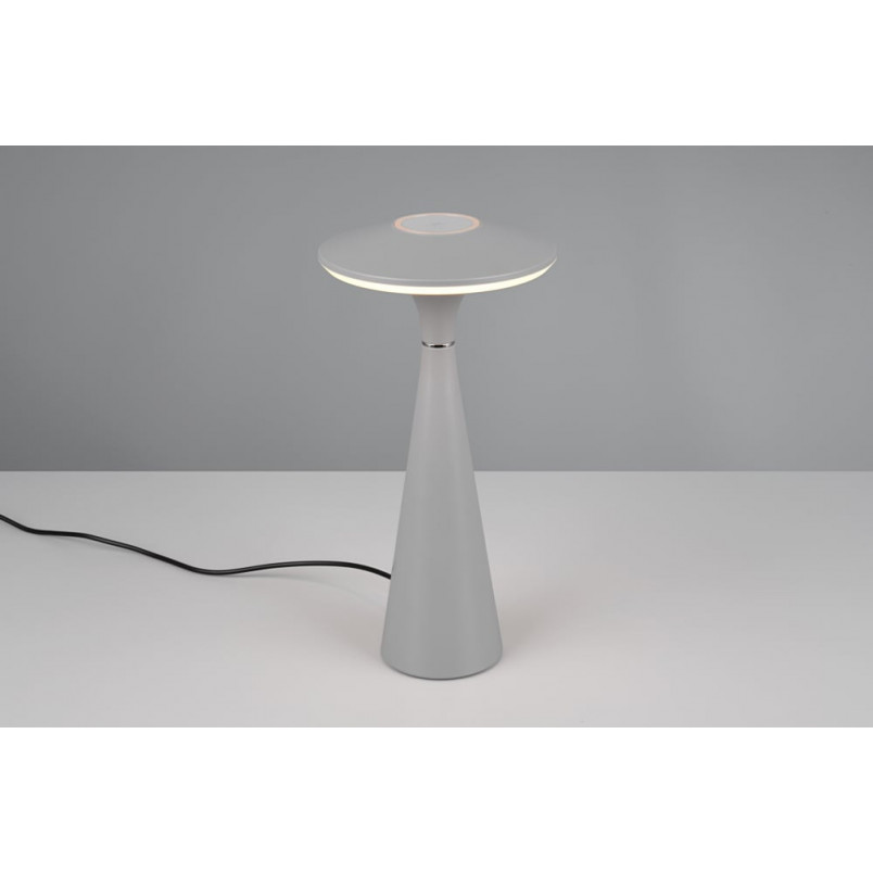 Lampa zewnętrzna na stolik z regulacją barwy światła Torrez LED szara Reality