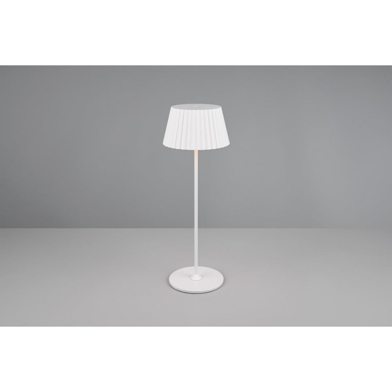 Lampa zewnętrzna na stolik Suarez LED biały matowy Reality