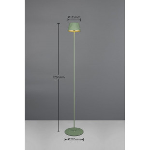 Lampa zewnętrzna stojąca Suarez LED zielona Reality