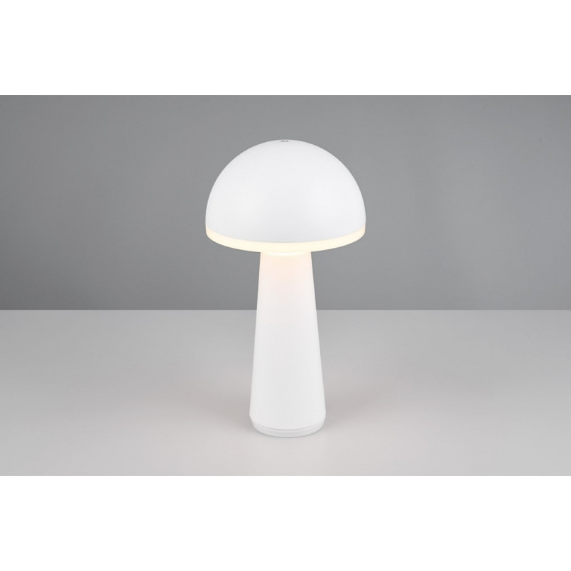 Lampa zewnętrzna na stolik z regulacją barwy światła Fungo LED biały matowy Reality
