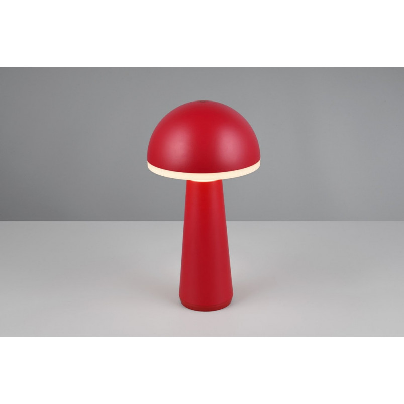 Lampa zewnętrzna na stolik z regulacją barwy światła Fungo LED czerwona Reality
