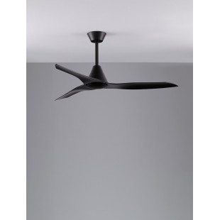 Lampa sufitowa z wiatrakiem Teos LED 110cm czarna