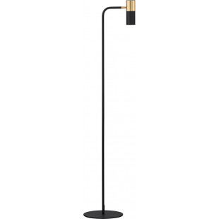 Lampa podłogowa minimalistyczna Nikola czarny / złoty