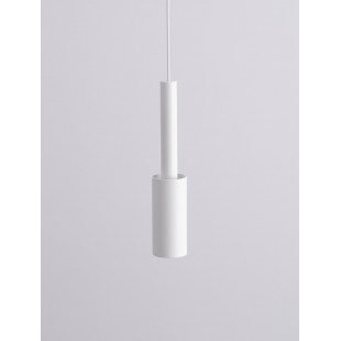 Lampa wisząca tuba minimalistyczna Koshima LED 4cm biała