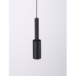 Lampa wisząca tuba minimalistyczna Koshima LED 4cm czarna
