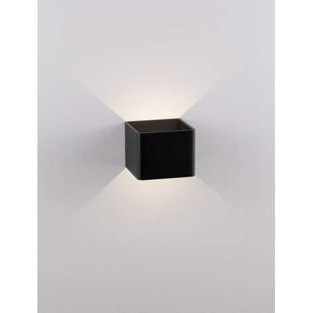 Kinkiet kostka Fusion LED czarny