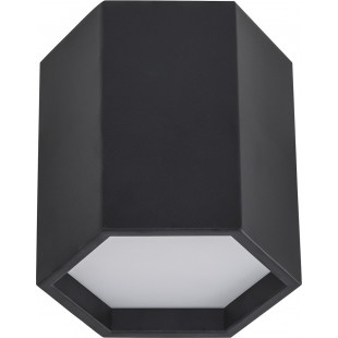 Lampa spot heksagon Leoni LED 25cm H20cm 3000K czarny