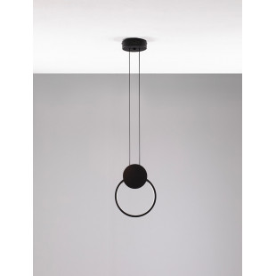 Lampa wisząca minimalistyczna Cry Round LED 20cm czarna