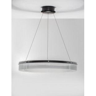 Lampa wisząca szklana nowoczesna Isabell LED 85cm 3000K czarna