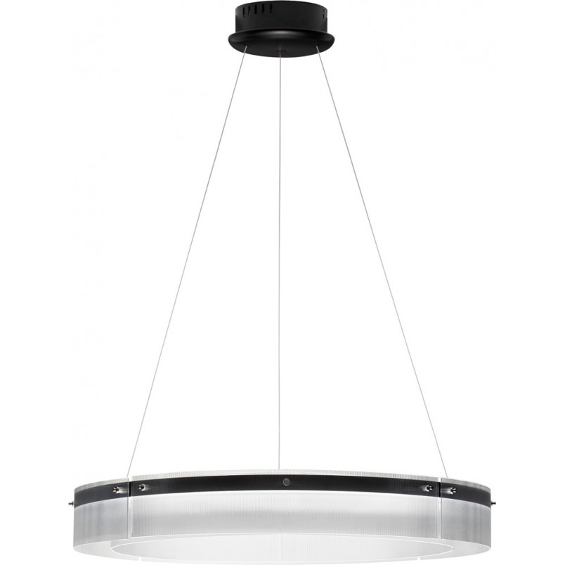 Lampa wisząca szklana nowoczesna Isabell LED 85cm 3000K czarna