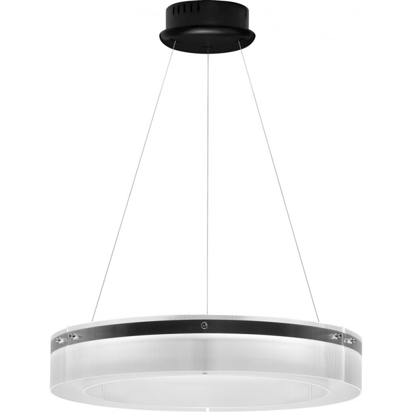 Lampa wisząca szklana nowoczesna Isabell LED 70cm 3000K czarna