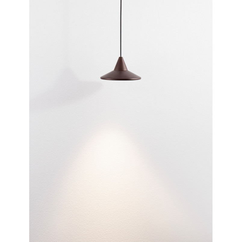 Lampa wisząca minimalistyczna Minima 9,2cm brązowa