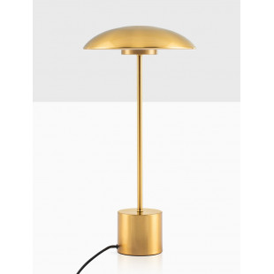 Lampa stołowa retro Shock LED złoty mosiądz
