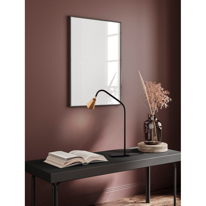 Lampa stołowa minimalistyczna Schima złoty / czarny