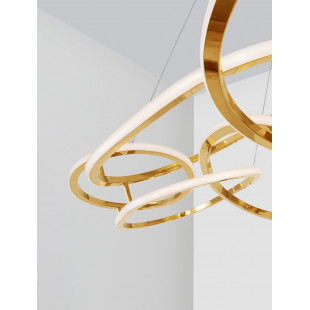 Lampa wisząca modern glamour Confuso LED 3000K 150cm złota