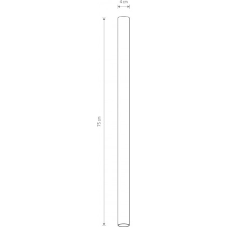 Lampa punktowa spot Fourty 4cm H75cm biała Nowodvorski
