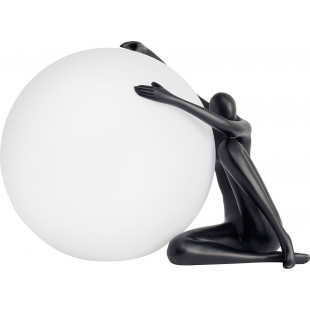 Lampa stołowa szklana designerska Woman 47cm biały / czarny Step Into Design