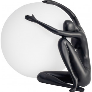 Lampa stołowa szklana designerska Woman 47cm biały / czarny Step Into Design