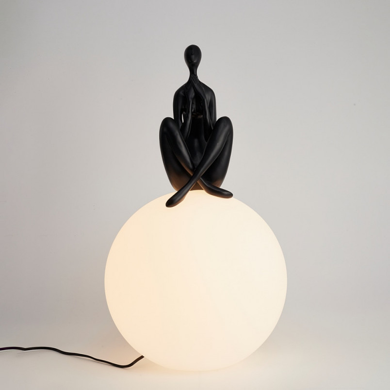 Lampa stołowa szklana designerska Woman III 35cm biały / czarny Step Into Design