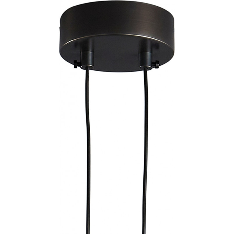 Lampa wisząca okrągła dekoracyjna Amici LED 27cm czarny / mosiądz Step Into Design